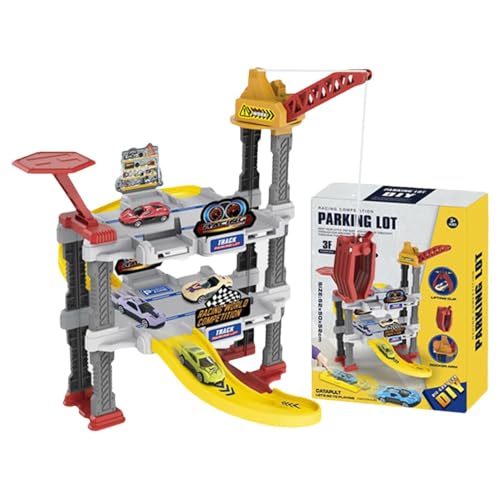 Track Car Playsets - kreative Spielzeuggaragen, kooperative Katapult Track -Kinderspielzeug für Kinder Mädchen Track Car Playsets - kreative Spielzeuggaragen, kooperative Katapult Track -Kinderspielzeug für Kinder Mädchen von Generisch