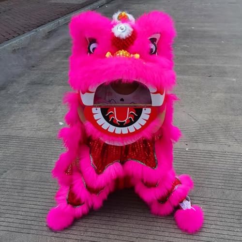 Traditionelles chinesisches Löwen-Tanz-Kostüm-Set für Kinder, komplett mit Kopfumhang und Hose, ideal für Outdoor-Auftritte und Übungen Traditionelles chinesisches Löwen-Tanz-Kostüm-Set für Kinder, komplett mit Kopfumhang und Hose, ideal für Outdoor-Auftritte und Übungen von Generisch