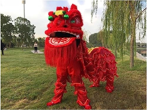 Traditionelles chinesisches Löwen-Tanzkostüm für Erwachsene, Doppel-Löwen-Maskottchen-Outfit für Frühlingsfest und kulturelle Aufführungen Traditionelles chinesisches Löwen-Tanzkostüm für Erwachsene, Doppel-Löwen-Maskottchen-Outfit für Frühlingsfest und kulturelle Aufführungen von Generisch