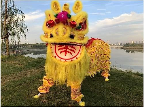 Traditionelles chinesisches Löwen-Tanzkostüm für Erwachsene, Doppel-Löwen-Maskottchen-Outfit für Frühlingsfest und kulturelle Aufführungen Traditionelles chinesisches Löwen-Tanzkostüm für Erwachsene, Doppel-Löwen-Maskottchen-Outfit für Frühlingsfest und kulturelle Aufführungen von Generisch