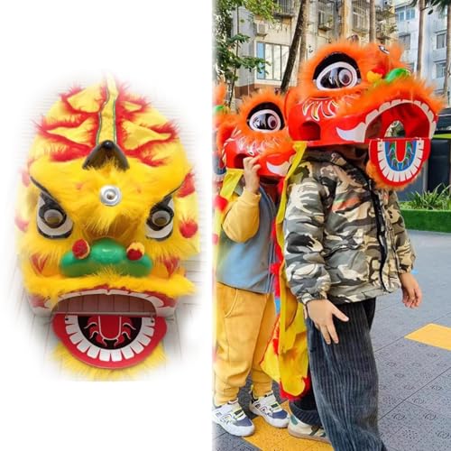 Traditionelles chinesisches Löwen-Tanzkostüm für Kinder, Drachen-Poi-Volkskunst-Performance-Outfit für Festival und Party Traditionelles chinesisches Löwen-Tanzkostüm für Kinder, Drachen-Poi-Volkskunst-Performance-Outfit für Festival und Party von Generisch