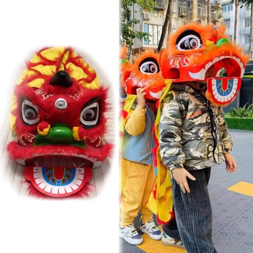 Traditionelles chinesisches Löwen-Tanzkostüm für Kinder, Drachen-Poi-Volkskunst-Performance-Outfit für Festival und Party Traditionelles chinesisches Löwen-Tanzkostüm für Kinder, Drachen-Poi-Volkskunst-Performance-Outfit für Festival und Party von Generisch