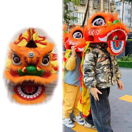 Traditionelles chinesisches Löwen-Tanzkostüm für Kinder, Drachen-Poi-Volkskunst-Performance-Outfit für Festival und Party Traditionelles chinesisches Löwen-Tanzkostüm für Kinder, Drachen-Poi-Volkskunst-Performance-Outfit für Festival und Party von Generisch