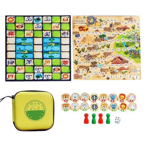 Tragbare Kinder-Brettspiel-Sammlung – Schach, Gobang, Flugschach, Schlangenschach, Doppeldame | Lernspiele für die ganze Familie – für zu Hause, Reisen, Schule, Lernen und Zusammenkünfte Tragbare Kinder-Brettspiel-Sammlung – Schach, Gobang, Flugschach, Schlangenschach, Doppeldame | Lernspiele für die ganze Familie – für zu Hause, Reisen, Schule, Lernen und Zusammenkünfte von Generisch