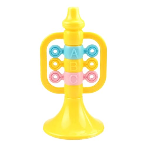 Tragbare Trompete – Lufthorn-Instrument in Form eines Cartoons – Beleuchtendes Musik-Puzzle – Spielzeug für Schule – Tanz – Zuhause – Karaoke – und Partyaufführungen – Trompete für Kinder von Generisch