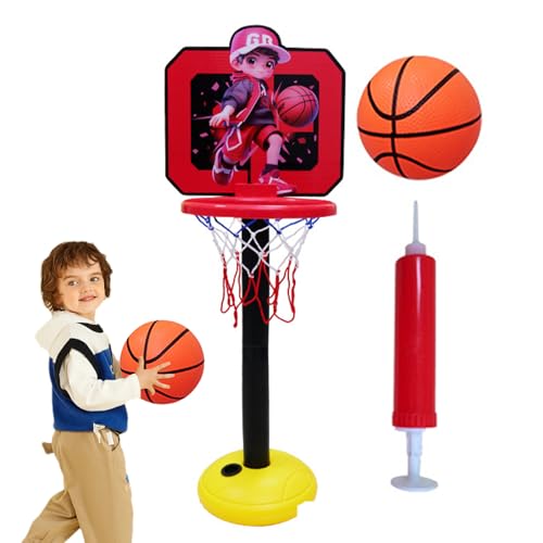 Tragbarer Basketballkorb-Ständer | Raum-Basketball-Spielkorb-Ständer, multifunktionaler Indoor-Ball-Rückwand, Montagezubehör für Zuhause, Schlafzimmer, Balkon, Büros Tragbarer Basketballkorb-Ständer | Raum-Basketball-Spielkorb-Ständer, multifunktionaler Indoor-Ball-Rückwand, Montagezubehör für Zuhause, Schlafzimmer, Balkon, Büros von Generisch