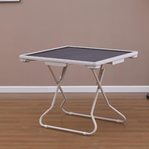 Tragbarer Mahjong-Tisch für 4 Spieler, mit verschleißfester Nylon-Oberseite und robuster Halterung aus Karbonstahl, inklusive Getränkehalter für Tischspiele Tragbarer Mahjong-Tisch für 4 Spieler, mit verschleißfester Nylon-Oberseite und robuster Halterung aus Karbonstahl, inklusive Getränkehalter für Tischspiele von Generisch