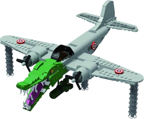 Tralalero Tralala Figur, Tung Tung Tung Sahur Italienischer Brainrot Bausteine, Tiere, Bauspielzeug-Set, Sammelfigur – für Sammlung und Dekoration (Bombardiro Crocodilo) von Generisch