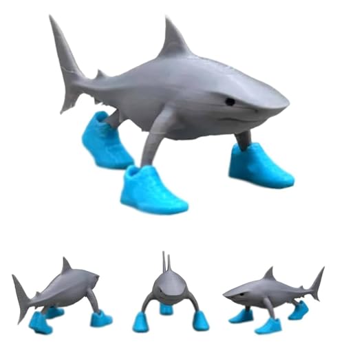 Tralalero Tralala Schreibtischdekoration, lustige italienische Gehirnrot-Memshae-Haifisch-Figur, Spielzeug, kreative 3D-Druck-Haie in Sneakers, Statue, Hai in Schuhen, 3D-gedruckte lustige Tralalero Tralala Schreibtischdekoration, lustige italienische Gehirnrot-Memshae-Haifisch-Figur, Spielzeug, kreative 3D-Druck-Haie in Sneakers, Statue, Hai in Schuhen, 3D-gedruckte lustige von Generisch