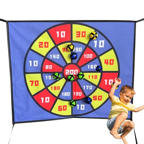 Trampolin Dartscheibe Kinder, Dartspiel Für Draußen, Trampoline Dart Brettspiel, Outdoor Dart Throw -Spiel mit 10 Bällen, Familiennacht Spielzeugzubehör, interaktiver Hofspielzeug für 8/10/12/120ft Ge Trampolin Dartscheibe Kinder, Dartspiel Für Draußen, Trampoline Dart Brettspiel, Outdoor Dart Throw -Spiel mit 10 Bällen, Familiennacht Spielzeugzubehör, interaktiver Hofspielzeug für 8/10/12/120ft Ge von Generisch