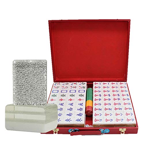 Transparentes Kristall handgerolltes Mahjong Set mit 144 Spielsteinen und Holzkiste für Familien- und Partyspiele Transparentes Kristall handgerolltes Mahjong Set mit 144 Spielsteinen und Holzkiste für Familien- und Partyspiele von Generisch