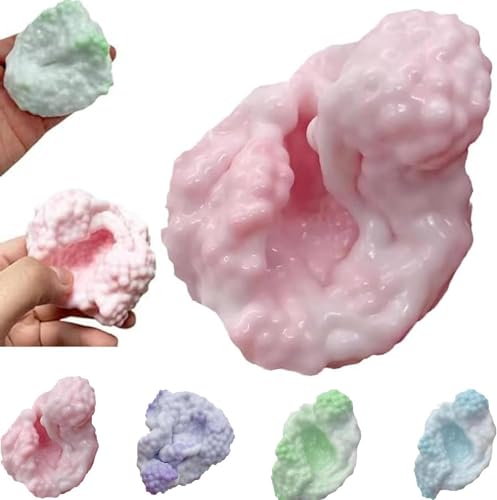 Trauben Stressball, Bunte Perlen Formbaren Vakuum Trauben Stress, Trauben-Smoothie-Stressball, Weiche Sensorisches Fidget-Quetschspielzeug, Kleines Perlen Quetschball Aus Silikon Für Kinder Erwachsene von Generisch
