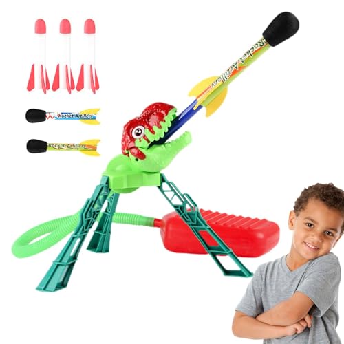 Treten Sie auf die Rakete, springen Sie auf die Rakete | Sprungspielzeug-Dinosaurier-Startspiel,Gartenraketen-Spielset, interaktives STEM-Spielzeug für Weihnachten, Geburtstage, Neujahr, Ostern Treten Sie auf die Rakete, springen Sie auf die Rakete | Sprungspielzeug-Dinosaurier-Startspiel,Gartenraketen-Spielset, interaktives STEM-Spielzeug für Weihnachten, Geburtstage, Neujahr, Ostern von Generisch