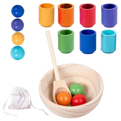 Tries de Couleur Toys Pour Les Tout-Petits balles Dans Le Jeu en Bois trieur de trieur von Generisch