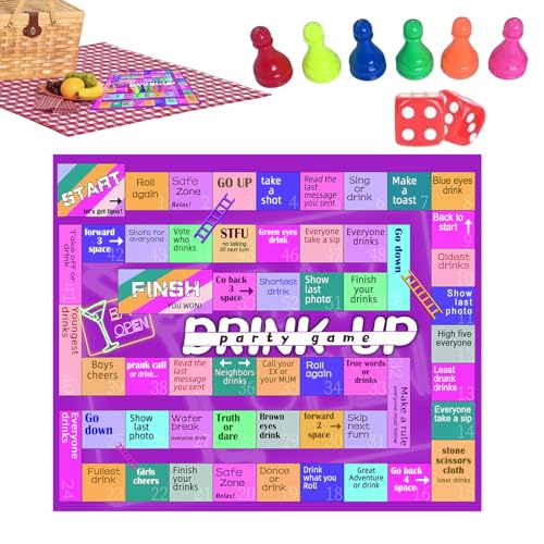 Trinkspiele Brettspiele, Gesellschaftsspiel Für Erwachsene Familienabende Mit Trinkspiele, Aktivitäten für Gruppen und Strategie für Halloween Reisen Camping Outdoor Freunde Date Night Tailgating von Generisch