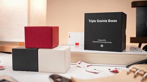 Triple Gozinta Boxen von Ivo David Oliveira & TCC Magic - Visuelle topologische Illusion, Premium Cardstock, No Gimmicks, Close-Up Magic Trick für Magier & Sammler Triple Gozinta Boxen von Ivo David Oliveira & TCC Magic - Visuelle topologische Illusion, Premium Cardstock, No Gimmicks, Close-Up Magic Trick für Magier & Sammler von Generisch