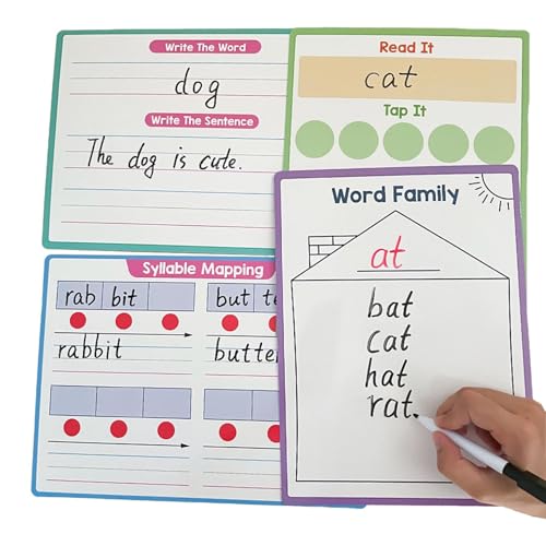 Trocken abwischbare Phoneikkarten, trocken abwischbare Karten, Tasche für Telefonanweisungen, Schreibpad mit speziellem Schreibstift für Zuhause, Kindergarten, Kindergarten, von Generisch