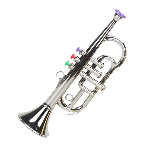 Trompete für Kinder, 12 x 9 x 34 cm Simuliertes Musikinstrumentenspielzeug, Trompetenhorn-Frühlernspielzeug für Zuhause, Schule, Kindergart Trompete für Kinder, 12 x 9 x 34 cm Simuliertes Musikinstrumentenspielzeug, Trompetenhorn-Frühlernspielzeug für Zuhause, Schule, Kindergart von Generisch