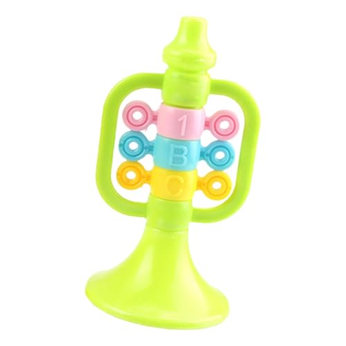 Trumpet Horn Kids, Cartoon Air Horn Instrument, Educational Musical Toy Early Learning, Fun Sound Toy for School, Dance, Karaoke & Party Performances, Durable ABS, 7x14cm von Generisch