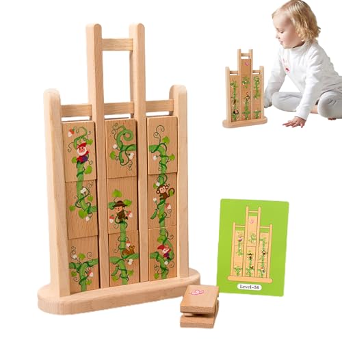 Tumble -Puzzle -Set, Bausteine Rätsel Spielzeug - Buntes Puzzles mit Karten - Tragbare Vorschulunterrichtsaktivitäten, Kinder Reisen Spiele für, Mädchen Tumble -Puzzle -Set, Bausteine Rätsel Spielzeug - Buntes Puzzles mit Karten - Tragbare Vorschulunterrichtsaktivitäten, Kinder Reisen Spiele für, Mädchen von Generisch