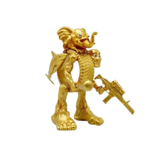 Tung Tung Tung Sahur Figur Anime 3D gedruckte Tiere Modell Tralalelo Tralala/Chimpanzini Bananini Figur, Tiere Fusion Monster Gold und Silber Stil Statue, niedliche Version Sammler Actionfiguren Tung Tung Tung Sahur Figur Anime 3D gedruckte Tiere Modell Tralalelo Tralala/Chimpanzini Bananini Figur, Tiere Fusion Monster Gold und Silber Stil Statue, niedliche Version Sammler Actionfiguren von Generisch