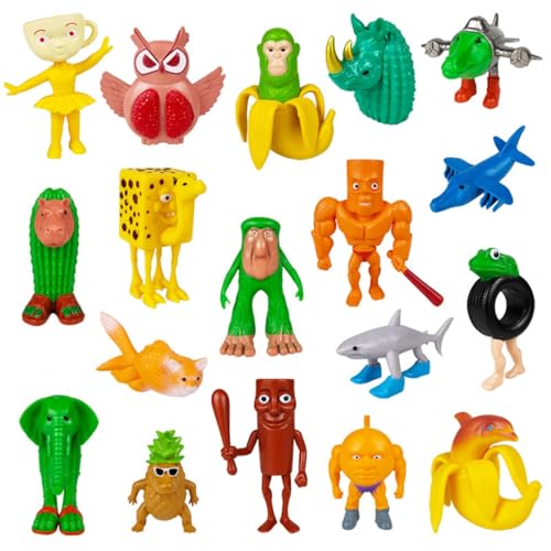 Tung Tung Tung Sahur Figuren (8/12/18), italienische Brainrot Actionfiguren-Set, 3D-gedrucktes Tralalero, Tralalalala, Spielzeug, Schreibtischdekoration, kreative Heimdekoration und Sammelfiguren für von Generisch