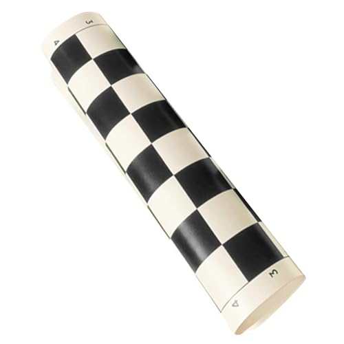 Turnierschachbrett - Klappbrett, rollbares Schachbrett | Tragbare Schachmatte für Prüfer, langlebige Vinyl-Roll-up-Spielfläche, Turnierpad für Regulierungsgröße für Kinder Erwachsene während der Famil Turnierschachbrett - Klappbrett, rollbares Schachbrett | Tragbare Schachmatte für Prüfer, langlebige Vinyl-Roll-up-Spielfläche, Turnierpad für Regulierungsgröße für Kinder Erwachsene während der Famil von Generisch