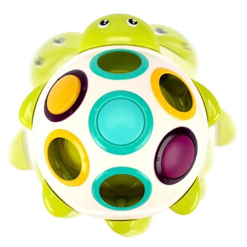 Turtle Press Toys – Schildkröte Baby Schnalle Loch Ball | Baby Frühe Bildung Greifen Drücken Finger Spielzeug, Konzentrationstrainingsspielzeug, Schildkröte Drücken Schlüssel Training Frühen Turtle Press Toys – Schildkröte Baby Schnalle Loch Ball | Baby Frühe Bildung Greifen Drücken Finger Spielzeug, Konzentrationstrainingsspielzeug, Schildkröte Drücken Schlüssel Training Frühen von Generisch