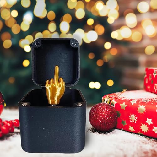 Mittelfinger in einer Box, Finger Mittelfinger Geschenk-Box, lustige Mittelfinger-Box, Mittelfinger-Geschenkbox, Mittelfinger-Geschenke, Mittelstreich-Geschenk für Erwachsene, von Generisch