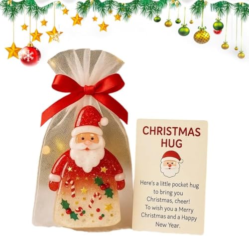 Umarmung von Little-Pocket-Christmas, süße Harz-Taschen-Umarmung mit Ermutigungskarte, feine Masse für Mitarbeiter, emotionales Unterstützungsdekor,1Pcs von Generisch