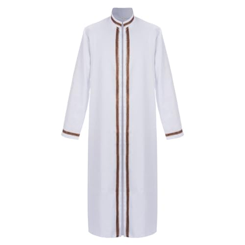 Umhang mit Kapuze Halloween Mittelalter Nahen Osten Robe Arabisch Thobe Vintage Kostüm Rollenspiel Performance Kleidung Gothic Kleidungsstück von Generisch