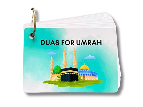 Umrah Dua Karten inklusive Umhängeband, Schritt für Schritt Anleitung Umrah Duas, Umrah-Geschenk, Umrah-Gebete und Bitten, Umrah-Lernkarten (ohne Schlüsselband) Umrah Dua Karten inklusive Umhängeband, Schritt für Schritt Anleitung Umrah Duas, Umrah-Geschenk, Umrah-Gebete und Bitten, Umrah-Lernkarten (ohne Schlüsselband) von Albidaya Islamic Store