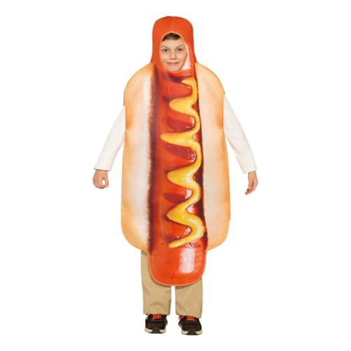 Uni Hot Dog Kostüm Verkleidung Halloween Party Lustiges Outfit Schinken Cosplay Hot Dog Onesies Bühne für Erwachsene und Kinder (Kinder) von Generisch