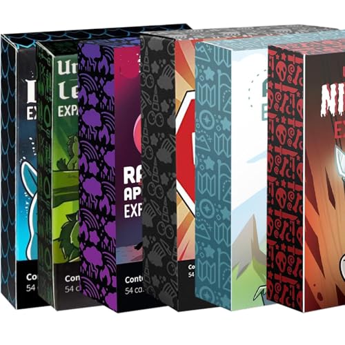 Unicorn Cards Strategiespiel für Erwachsene, perfekt für Familienspaß, (6 Erweiterungspakete) (englische Version) von Generisch