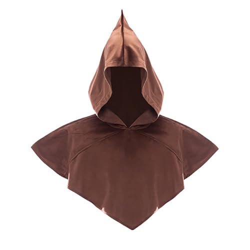 Unisex Mittelalterliche Kuttenmütze, Renaissance, spitz, Kapuze, Schal, Vintage, Gothic, Performance, Kleidung, Steampunk-Kostüm, Zubehör Unisex Mittelalterliche Kuttenmütze, Renaissance, spitz, Kapuze, Schal, Vintage, Gothic, Performance, Kleidung, Steampunk-Kostüm, Zubehör von Generisch