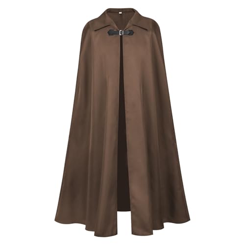 Unisex Mittelalterlicher Kuttenhut, doppelseitig, Halloween-Umhang, mittelschwer, Schal, Stehkragen, Vampir, Gothic, Steampunk-Kleidung von Generisch