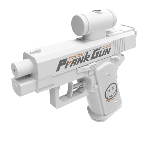 Upgraded Prank Water Gun, Prank Two-Way Waters Gun, Pranks Squirt Guns Can Spray from Front and Back, Creative Pranks Battle Toy Waters Guns Fight (White) von Generisch