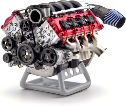 V8 Engine Kit, Building The Smallest V8 Engine to Scale That Runs, DIY 3D Printed RC Full Simulation Engine for Adults, Online Instruction Manual, Bracket Not Included (V8 I) von Generisch
