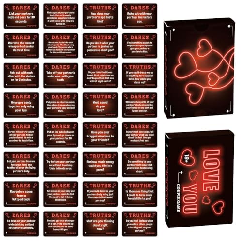Valentinstagsgeschenke für Sie und Ihn, Paar-Geschenke, Date-Nacht-Karten-Set, 50 Spiele für Paare, Freund, Freundin, Jahrestag Valentinstagsgeschenke für Sie und Ihn, Paar-Geschenke, Date-Nacht-Karten-Set, 50 Spiele für Paare, Freund, Freundin, Jahrestag von Generisch