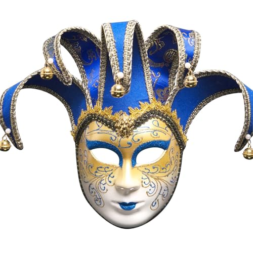 Venezianische Mardi Gras Maskerade Maske Narren Vollgesicht Karneval Maskaraden für Frauen Ball Dekorationen Maskerade Maske von Generisch