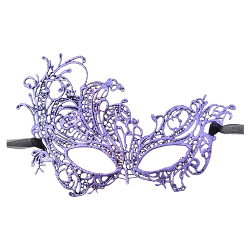 Venezianische Maske Damen,Maskerade Maske 1 Stück Masquerade Mask Herren Damen Karneval Maskenball Glänzend Venedig Maske Elegant Maskerade Mask Kostüm für Fasching Karneval Venezianische Masken von Generisch