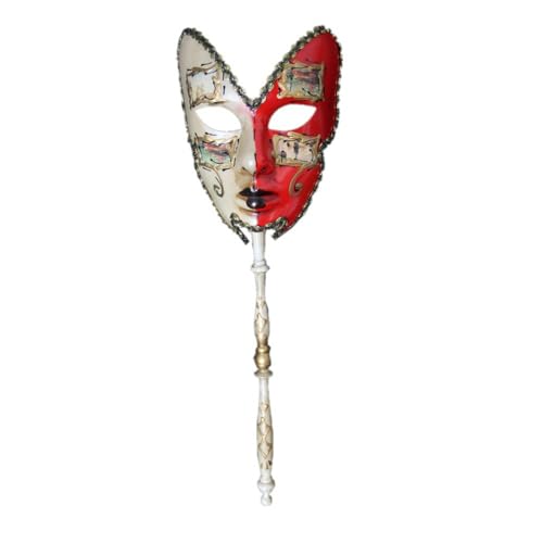 Venezianische Maske Maskerade Party Handliche Vollgesichtsmaske Für Erwachsene Und Kinder Abnehmbare Karnevalsparty Für Halloween Karneval Abendkleid Tanz Ball Party von Generisch