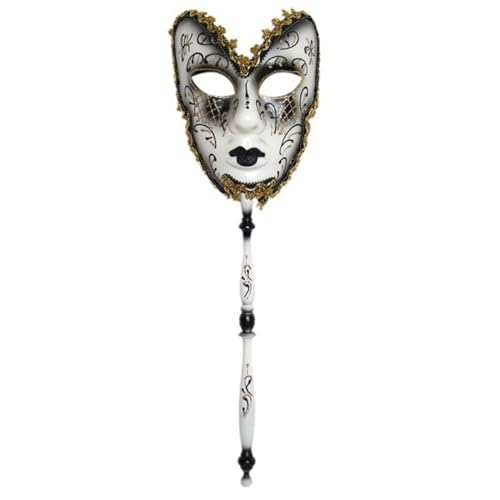 Venezianische Maske Maskerade Party Handliche Vollgesichtsmaske Für Erwachsene Und Kinder Abnehmbare Karnevalsparty Für Halloween Karneval Abendkleid Tanz Ball Party von Generisch