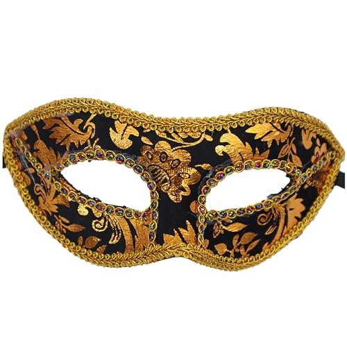 Venezianische Masken Maskerade Maske Cosplay Maskerade Partymaske Samt Halbgesichtsmaske Spitzenmaske Partymaske Für Halloween Karneval Tanz Ball Party von Generisch