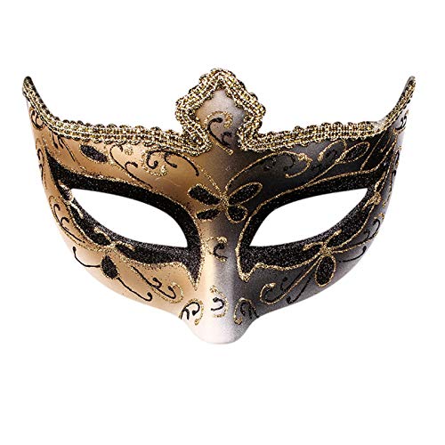 Venezianische Maskerade, Karneval Maskerade Ball Maske Vintage Masken für Paare High-End Karneval Venezianische Vollgesichtsmaske Damen Venezianische Masken Kostüm Fasching Maske Dress up Maske von Generisch