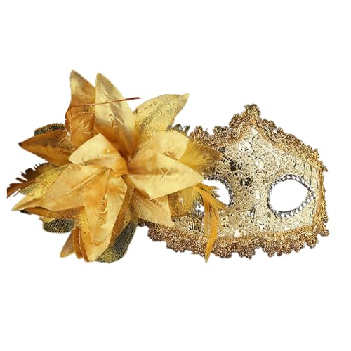 Venezianischen Masquerade Maske Damen Herren Blumenmaske Halbgesicht Augenmaske Cosplay Spitzenmaske Für Halloween Karneval Abendkleid Tanz Ball Party Venezianischen Masquerade Maske Damen Herren Blumenmaske Halbgesicht Augenmaske Cosplay Spitzenmaske Für Halloween Karneval Abendkleid Tanz Ball Party von Generisch