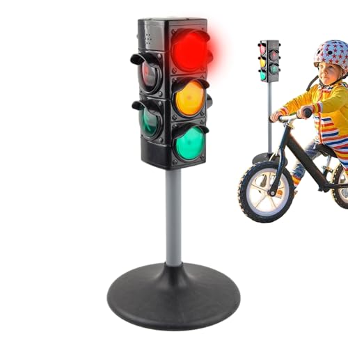 Verkehrssignalspielzeug - Bildungsübergreifend Spielen leichte, interaktive Straßennetz | Crosswalk -Signal mit Geräuschen und blinkenden Lichtern, kreatives Lernen Accessoire für Kinder Mädche von Generisch