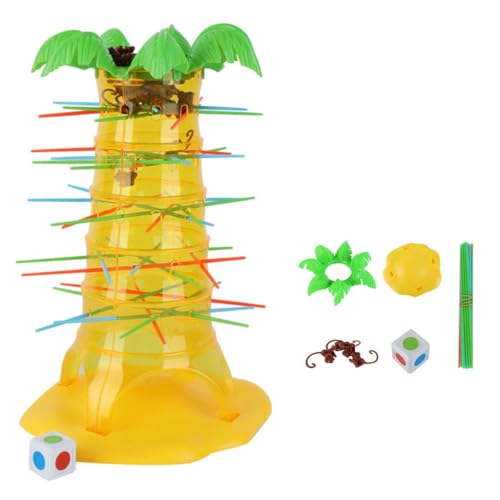 Verrückte Affen, Kinderspiel, Multiplayer-Brettspiel Monkey Drop Game Verrückte Affen mit Roulette, Brettspiele Kinder ab 3 Jahren, 2-4 Spieler, Geschenk für Kinder, interaktives Spielzeug (1 STK) von Generisch