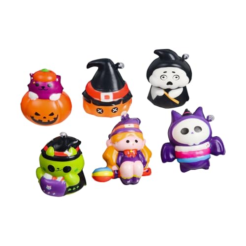Verschiedene Halloween Gummi Figuren für Kinder Halloween Kürbis Dekompression Spielzeug (A, One Size) von Generisch
