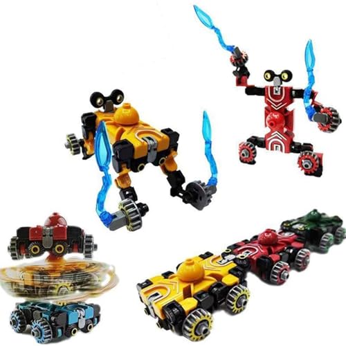 Verwandelbares Fidget-Spinner Spielzeug - 3er Umwandelbarer Mechanischer Ketten Spiral Twistera Fingerspitzen Gyro, Auto zu Roboter & Streitwagen, Drehendes Handspielzeug, Stressabbau, Zufällige Farbe von Generisch